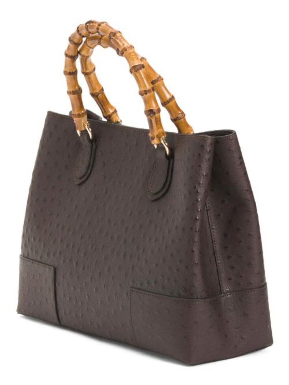 PRATESI Made In Italy Leather Triple Compartment Satchel - Picture 4 of 4